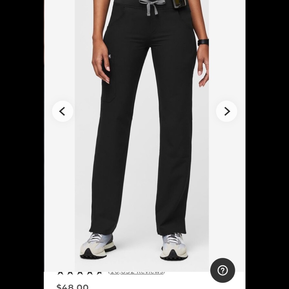 TWO pairs of black figs scrub pants